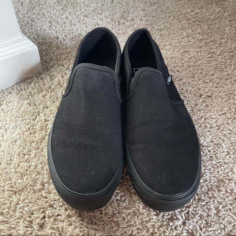 Black Slip On Vans